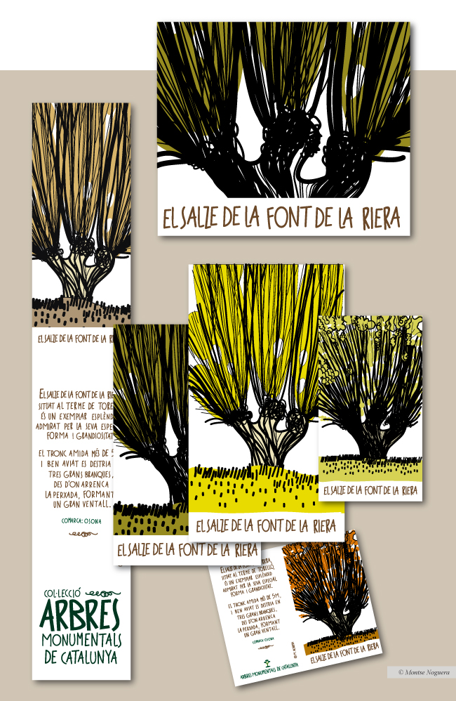 Arbres monumentals de Catalunya, illustrated by Montse Noguera